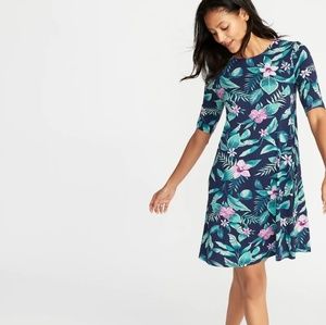 NWOT Tropical T-shirt Dress